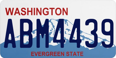 WA license plate ABM4439
