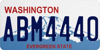 WA license plate ABM4440