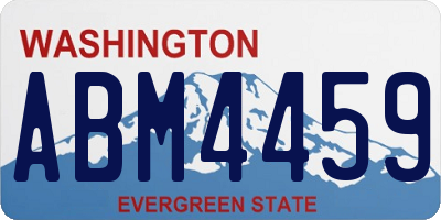 WA license plate ABM4459