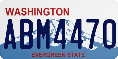 WA license plate ABM4470
