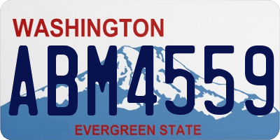 WA license plate ABM4559