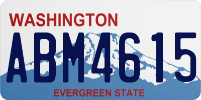 WA license plate ABM4615