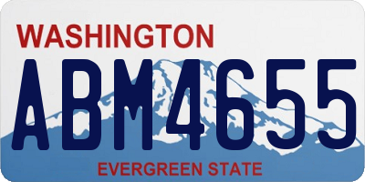 WA license plate ABM4655