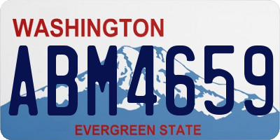 WA license plate ABM4659