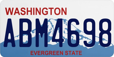 WA license plate ABM4698