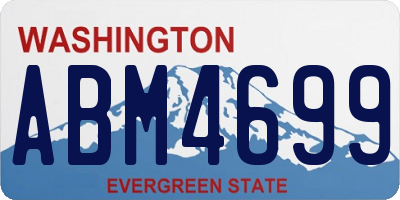 WA license plate ABM4699