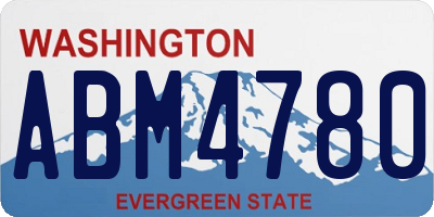 WA license plate ABM4780