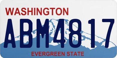 WA license plate ABM4817