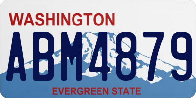 WA license plate ABM4879