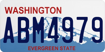 WA license plate ABM4979