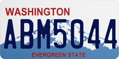 WA license plate ABM5044