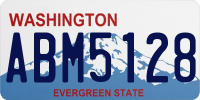 WA license plate ABM5128