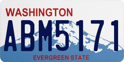 WA license plate ABM5171
