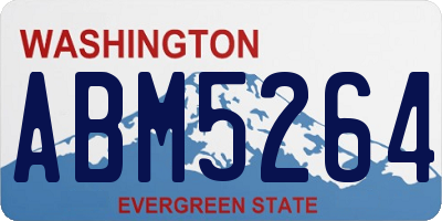 WA license plate ABM5264