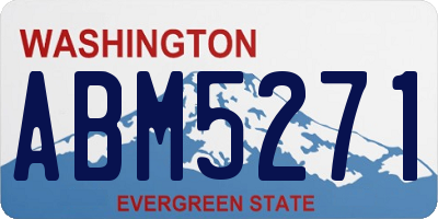 WA license plate ABM5271