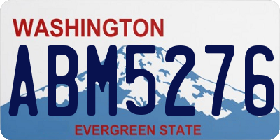 WA license plate ABM5276