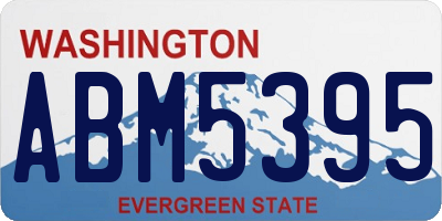 WA license plate ABM5395