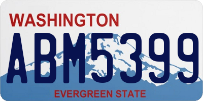 WA license plate ABM5399
