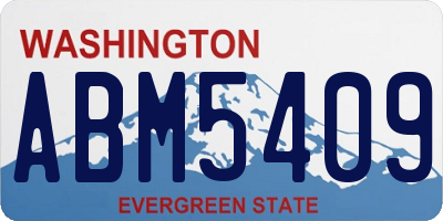WA license plate ABM5409