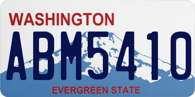 WA license plate ABM5410