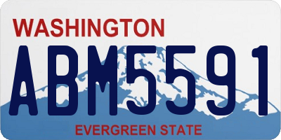 WA license plate ABM5591