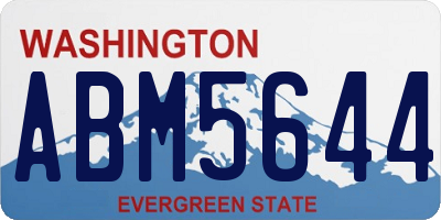 WA license plate ABM5644