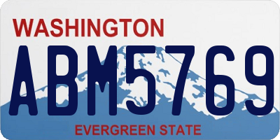 WA license plate ABM5769