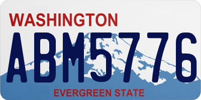 WA license plate ABM5776