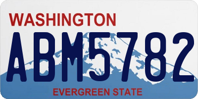 WA license plate ABM5782