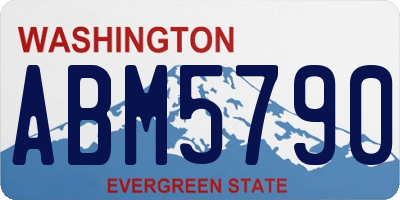 WA license plate ABM5790