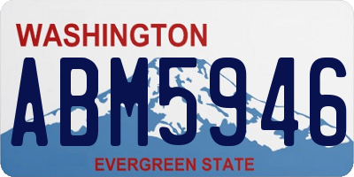 WA license plate ABM5946