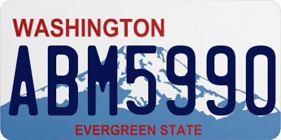 WA license plate ABM5990
