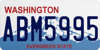 WA license plate ABM5995