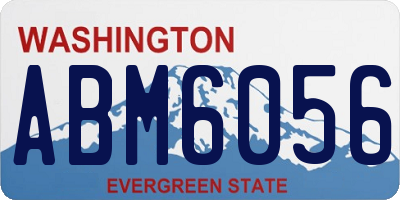 WA license plate ABM6056
