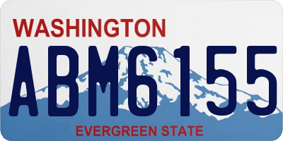 WA license plate ABM6155