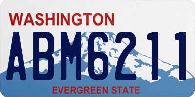 WA license plate ABM6211