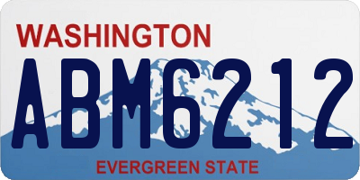 WA license plate ABM6212