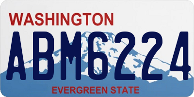 WA license plate ABM6224