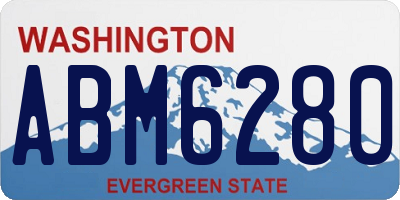 WA license plate ABM6280