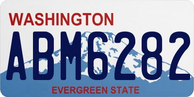 WA license plate ABM6282