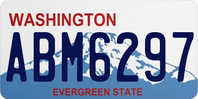 WA license plate ABM6297