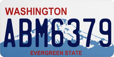 WA license plate ABM6379