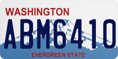 WA license plate ABM6410