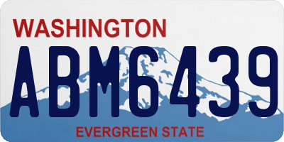 WA license plate ABM6439