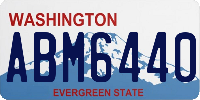 WA license plate ABM6440