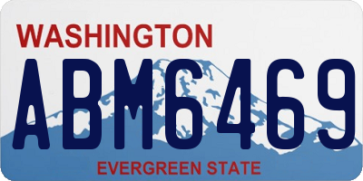WA license plate ABM6469
