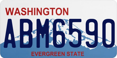 WA license plate ABM6590