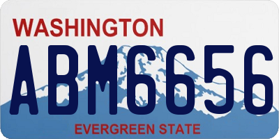 WA license plate ABM6656