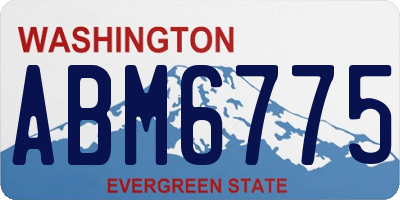 WA license plate ABM6775