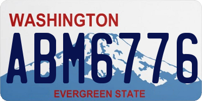 WA license plate ABM6776